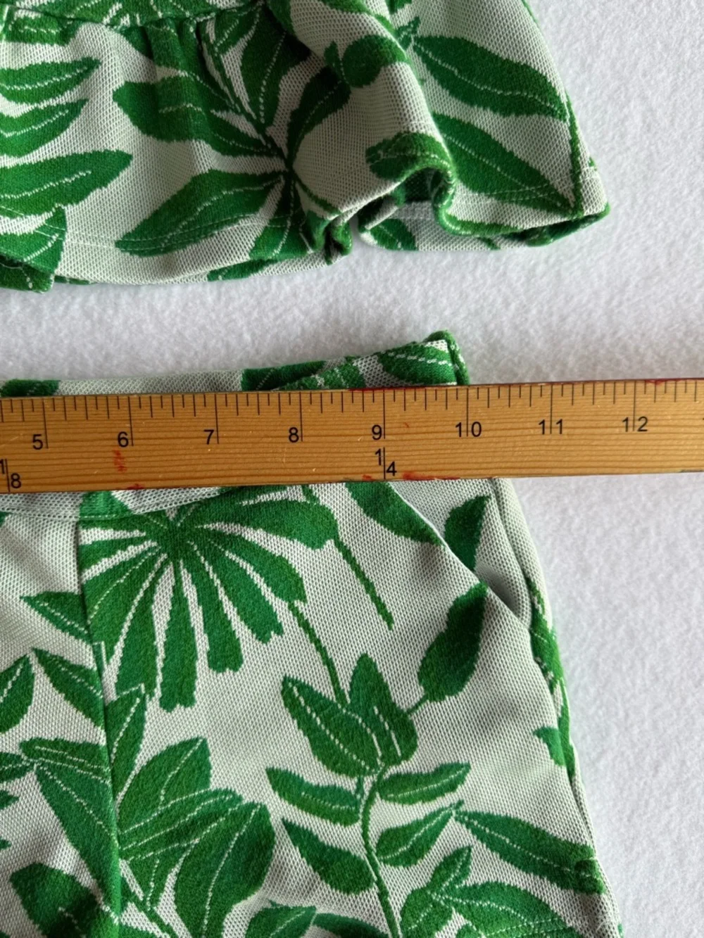 Janie and Jack Palm Leaf Top Shorts Set Girls Size 3T Summer Beachy
